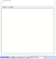 Gmail reply text area