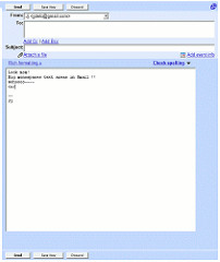 Gmail compose text area - Monospace